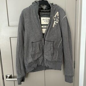 Abercrombie Wolf Jaw Lined Hooded Jacket Sweatshirt